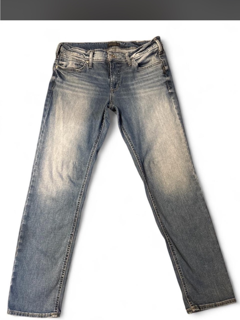 Silver Jeans Men's Slim Straight Faded Blue Denim